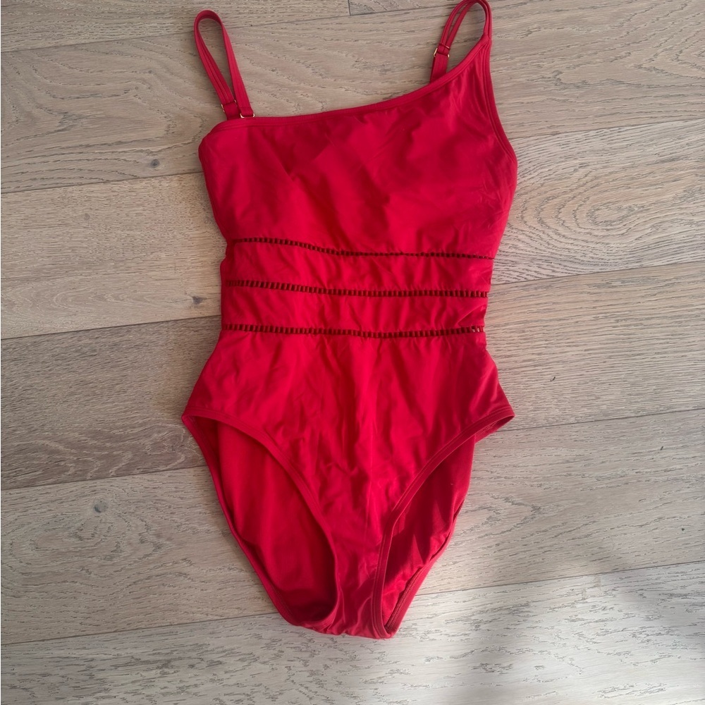 Bleu Rod Beattie Behind The Seams One Shoulder Mio swimsuit